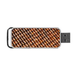 Dirty Pattern Roof Texture Portable Usb Flash (one Side) by Nexatart