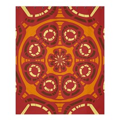 Dark Red Abstract Shower Curtain 60  X 72  (medium)  by linceazul