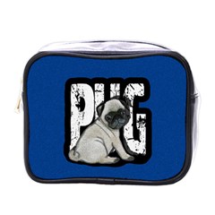 Pug Mini Toiletries Bags by Valentinaart