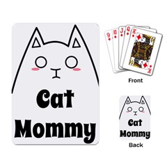 Love My Cat Mommy Playing Card by Catifornia