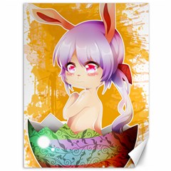 Easter Bunny Girl Canvas 36  X 48   by Catifornia