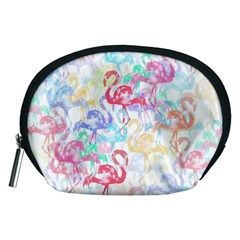 Flamingo Pattern Accessory Pouches (medium)  by Valentinaart