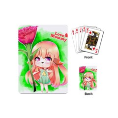 Happy Mother s Day Furry Girl Playing Cards (mini)  by Catifornia