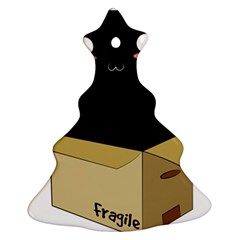 Black Cat In A Box Christmas Tree Ornament (two Sides) by Catifornia