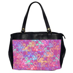 Flamingo Pattern Office Handbags (2 Sides)  by Valentinaart