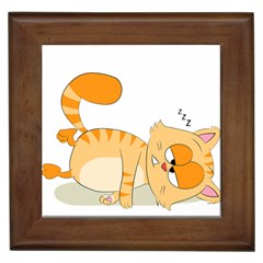 Even Cat Hates Monday Framed Tiles by Catifornia