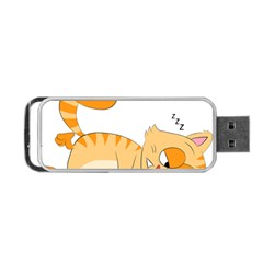 Even Cat Hates Monday Portable Usb Flash (one Side) by Catifornia