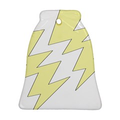 Lightning Yellow Bell Ornament (two Sides)