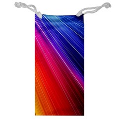Multicolor Light Beam Line Rainbow Red Blue Orange Gold Purple Pink Jewelry Bag by Mariart