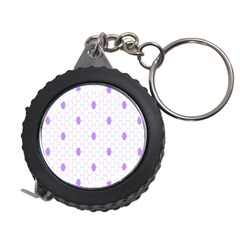 Purple White Hexagon Dots Measuring Tapes by Mariart