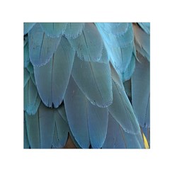 Feather Plumage Blue Parrot Small Satin Scarf (square)