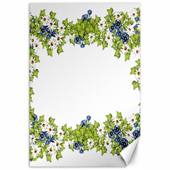 Birthday Card Flowers Daisies Ivy Canvas 20  X 30   by Nexatart