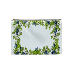 Birthday Card Flowers Daisies Ivy Cosmetic Bag (medium) 