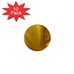 Beer Beverage Glass Yellow Cup 1  Mini Buttons (10 Pack) 