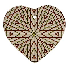 Kaleidoscope Online Triangle Ornament (heart)