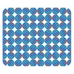 Geometric Dots Pattern Rainbow Double Sided Flano Blanket (small) 