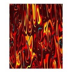 Effect Pattern Brush Red Orange Shower Curtain 60  X 72  (medium) 