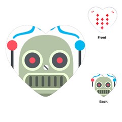 Robot Playing Cards (heart)  by BestEmojis