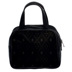 Star Black Classic Handbags (2 Sides) by Mariart