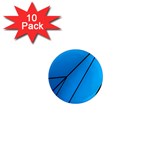 Technical Line Blue Black 1  Mini Magnet (10 pack) 