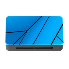 Technical Line Blue Black Memory Card Reader With Cf by Mariart
