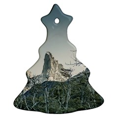 Fitz Roy Mountain, El Chalten Patagonia   Argentina Ornament (christmas Tree)  by dflcprints