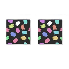 Many Colors Pattern Seamless Cufflinks (square)