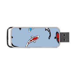 Koi Carp East Vector Seamless Portable Usb Flash (two Sides) by Nexatart