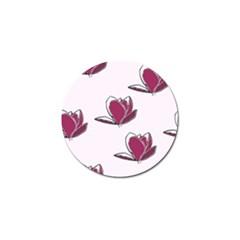 Magnolia Seamless Pattern Flower Golf Ball Marker (4 Pack)