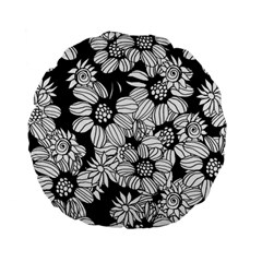 Mandala Calming Coloring Page Standard 15  Premium Flano Round Cushions