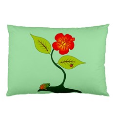 Plant And Flower Pillow Case by linceazul