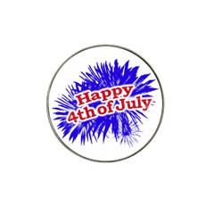 Happy 4th Of July Graphic Logo Hat Clip Ball Marker (10 Pack) by dflcprints