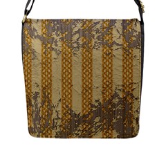 Wall Paper Old Line Vertical Flap Messenger Bag (l)  by Mariart