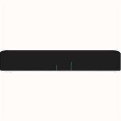 Heart Rate Line Green Black Wave Chevron Waves Small Bar Mats by Mariart