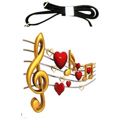 Music Notes Heart Beat Shoulder Sling Bags