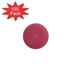 Stop Already Hipnotic Red Circle 1  Mini Magnets (100 Pack)  by Mariart