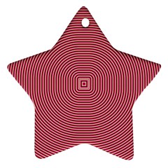 Stop Already Hipnotic Red Circle Star Ornament (two Sides) by Mariart