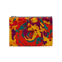 Abstract Art Cosmetic Bag (medium)  by ValentinaDesign