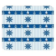 Sea Pattern Double Sided Flano Blanket (small) 