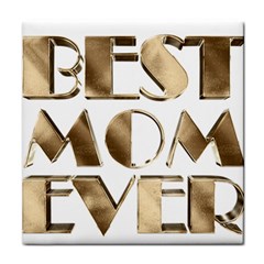 Best Mom Ever Gold Look Elegant Typography Face Towel by yoursparklingshop