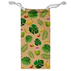 Tropical Pattern Jewelry Bag by Valentinaart
