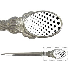 Polka Dot Black Circle Letter Openers by Mariart