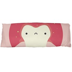 Sad Tooth Pink Body Pillow Case (dakimakura) by Mariart