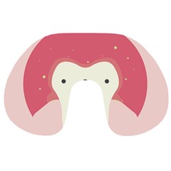 Sad Tooth Pink Travel Neck Pillows by Mariart