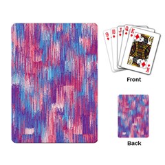 Vertical Behance Line Polka Dot Blue Green Purple Red Blue Small Playing Card by Mariart