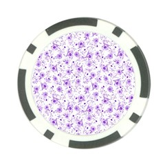 Floral Pattern Poker Chip Card Guard (10 Pack) by ValentinaDesign