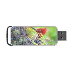 Woodpecker At Forest Pecking Tree, Patagonia, Argentina Portable Usb Flash (one Side) by dflcprints