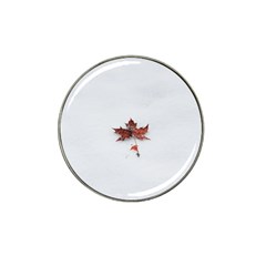 Winter Maple Minimalist Simple Hat Clip Ball Marker