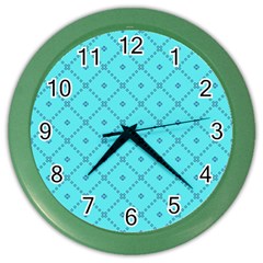 Pattern Background Texture Color Wall Clocks by Nexatart