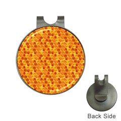 Honeycomb Pattern Honey Background Hat Clips With Golf Markers
